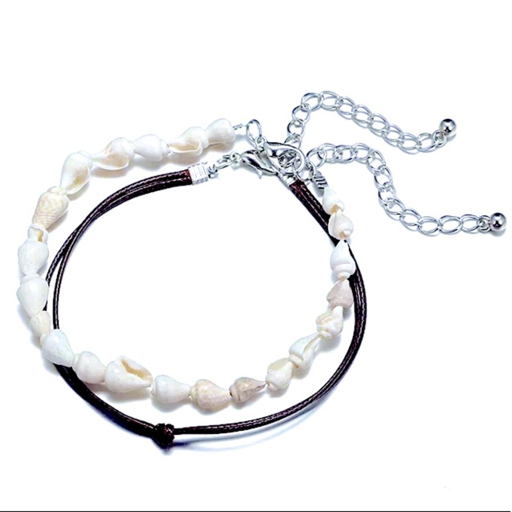 🔴𝟱/$𝟭𝟱🔴𝗖𝗟𝗘𝗔𝗥𝗔𝗡𝗖𝗘 Seashell Anklet NEW - Picture 7 of 10